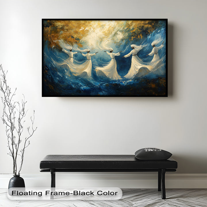 Spiritual Dervishes Wall Decor – Religious Oil Painting
