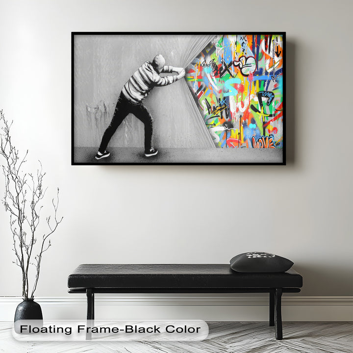 Unveiling the Chaos – Banksy Oil Painting