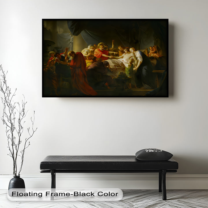 The Death of a Hero – Last Breath of Virtue Classicism Oil Painting