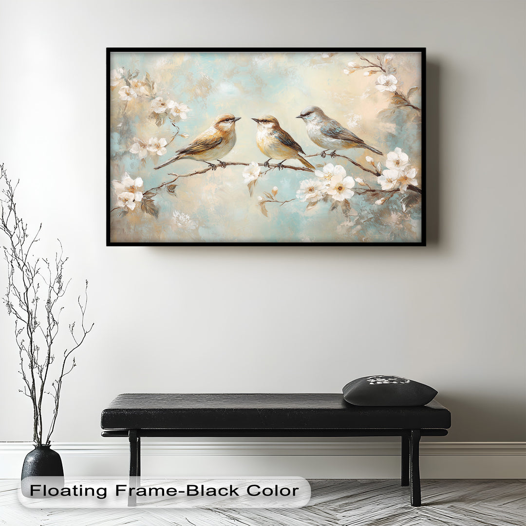 Springtime Songbirds – Animal Oil Painting