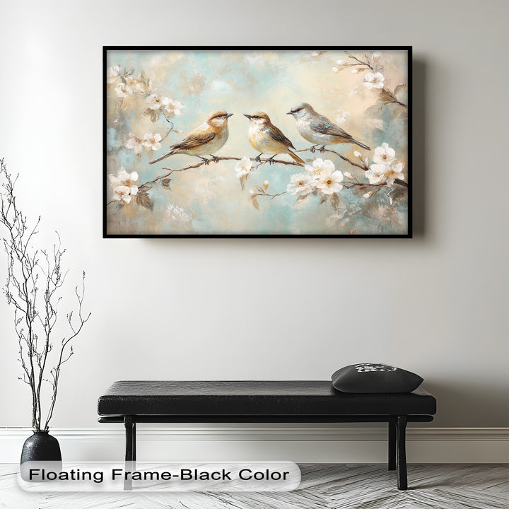 Springtime Songbirds – Animal Oil Painting