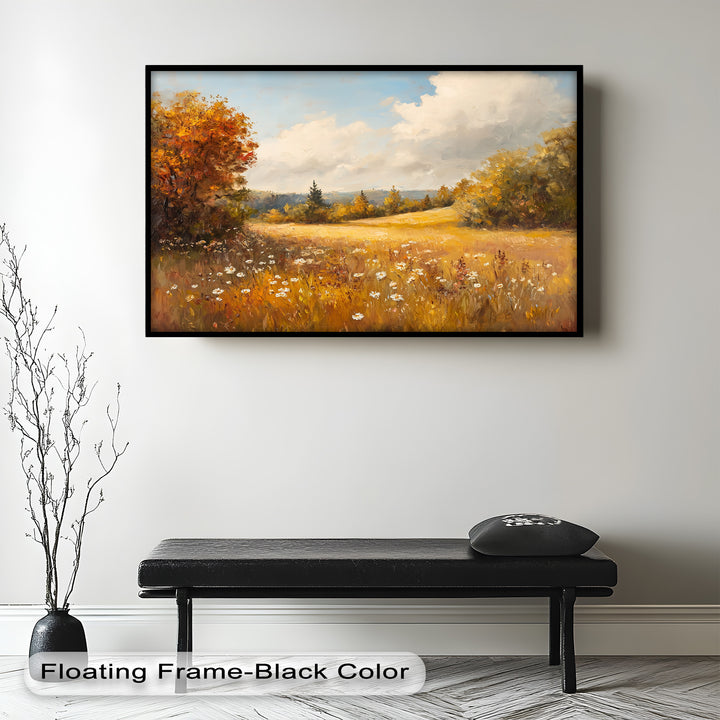 Autumnal Landscape – Tranquil Fall Scene in Oil Paintings