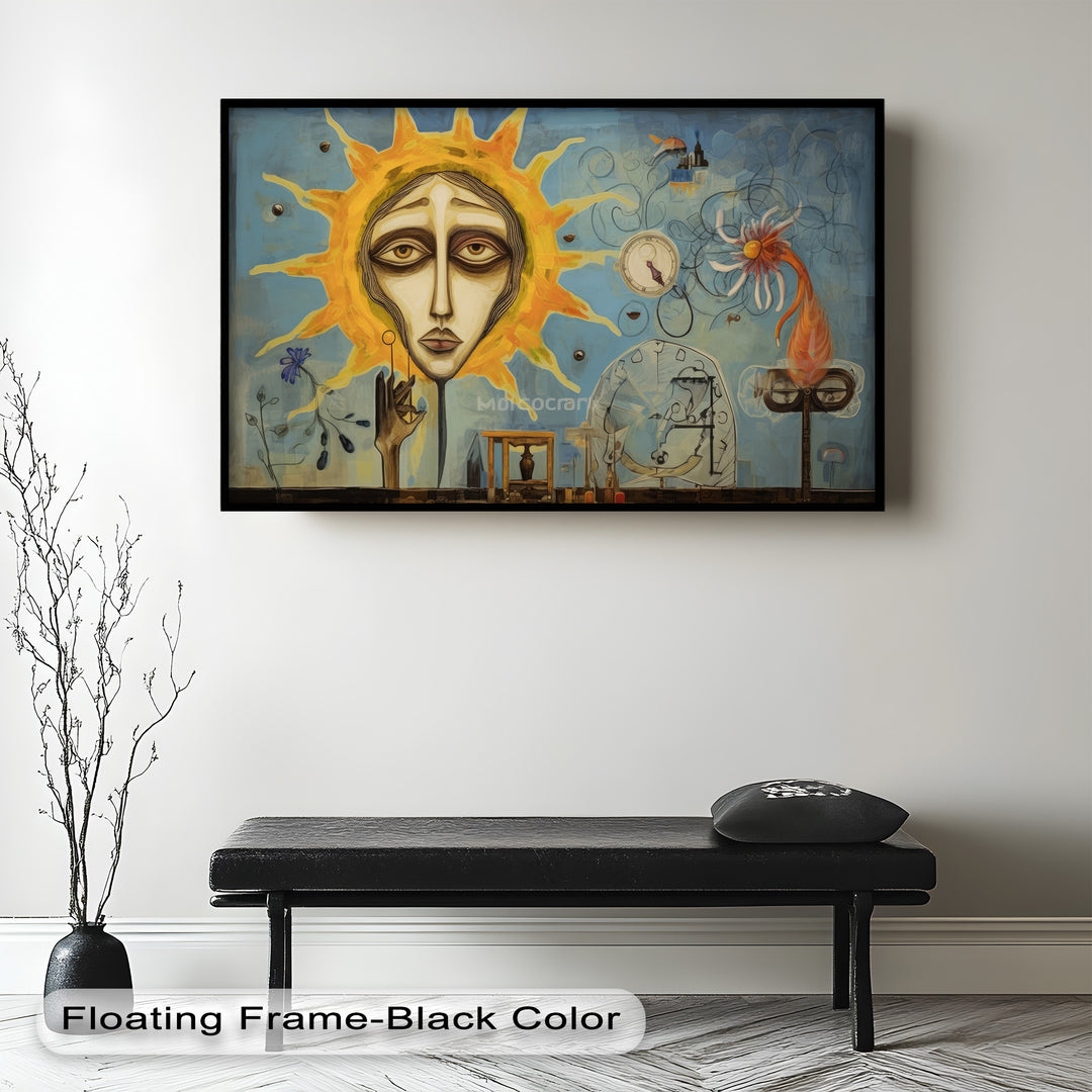 Solar Reverie – Surreal Dreamscape Picasso Oil Painting