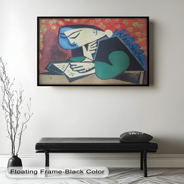 The Reader – Cubist Portrait of Quiet Focus Picasso Oil Painting