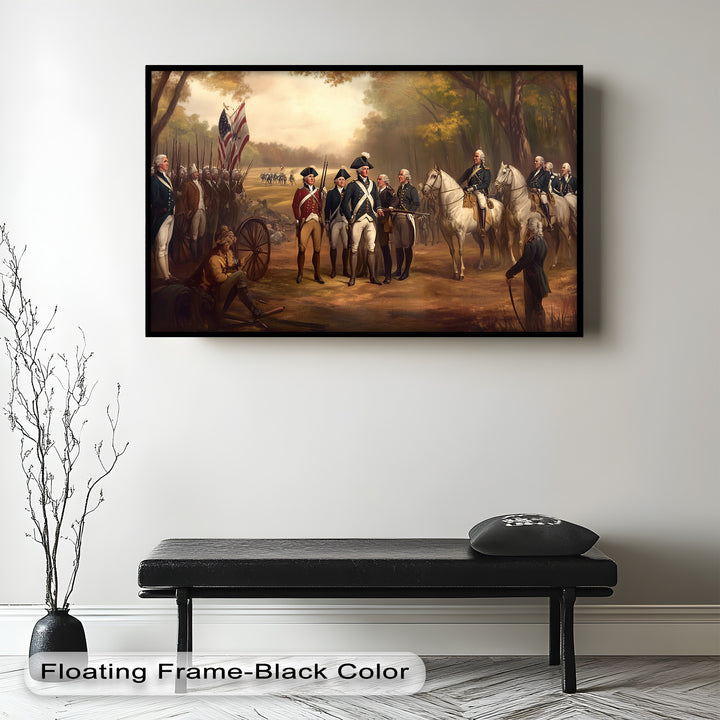 Command and Honor – Revolutionary Army Oil Painting