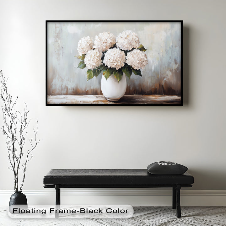 Ivory Bloom Elegance – Still Life Oil Paintings