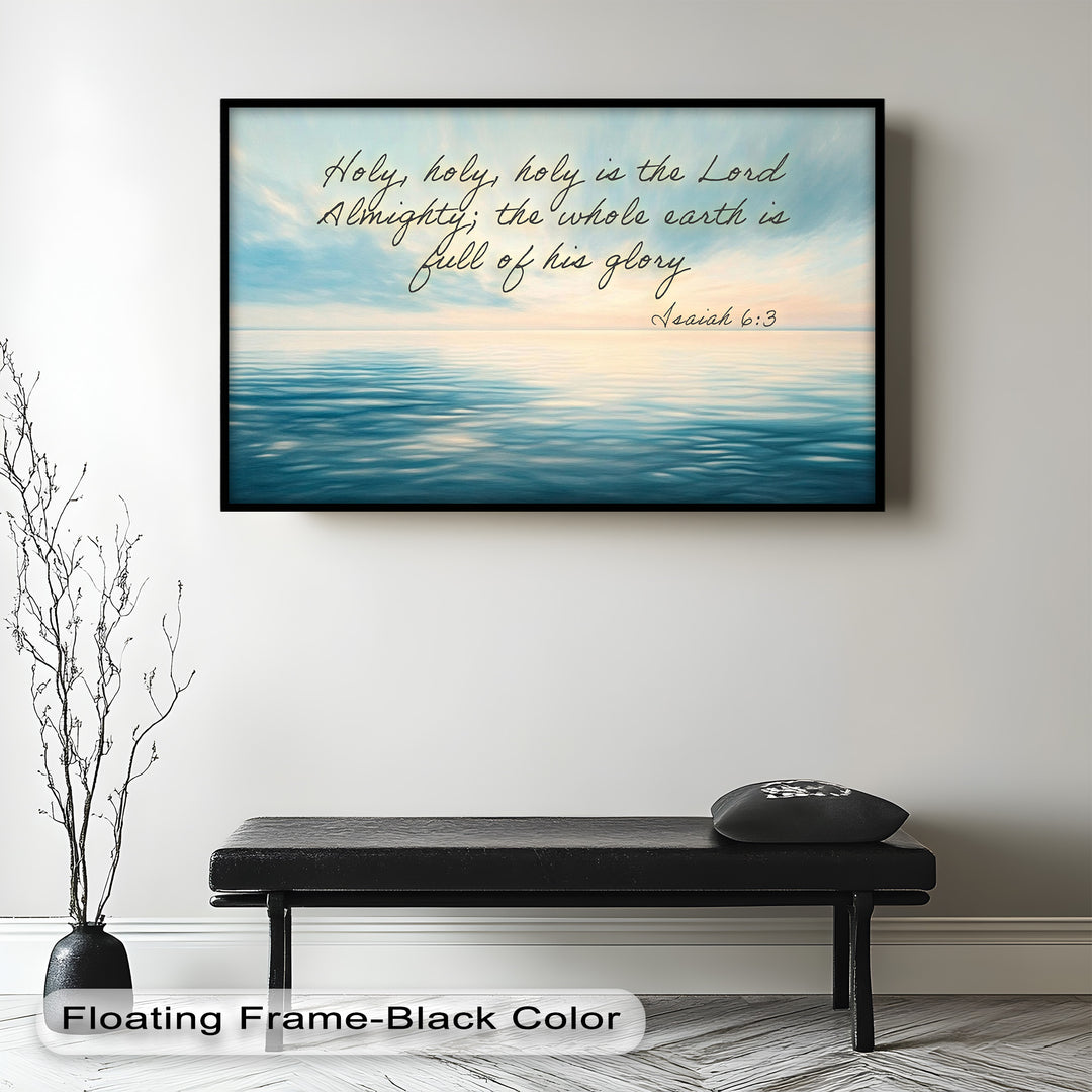 Isaiah 6:3 – Holy Is the Lord Bible Verse Oil Painting