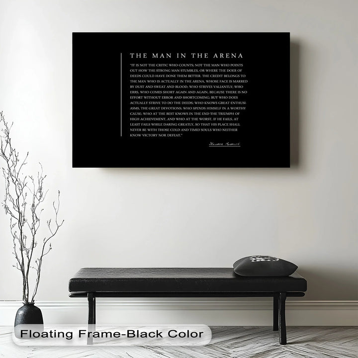 The Man in the Arena – Inspirational Quote Oil Painting - MyPhotoStation