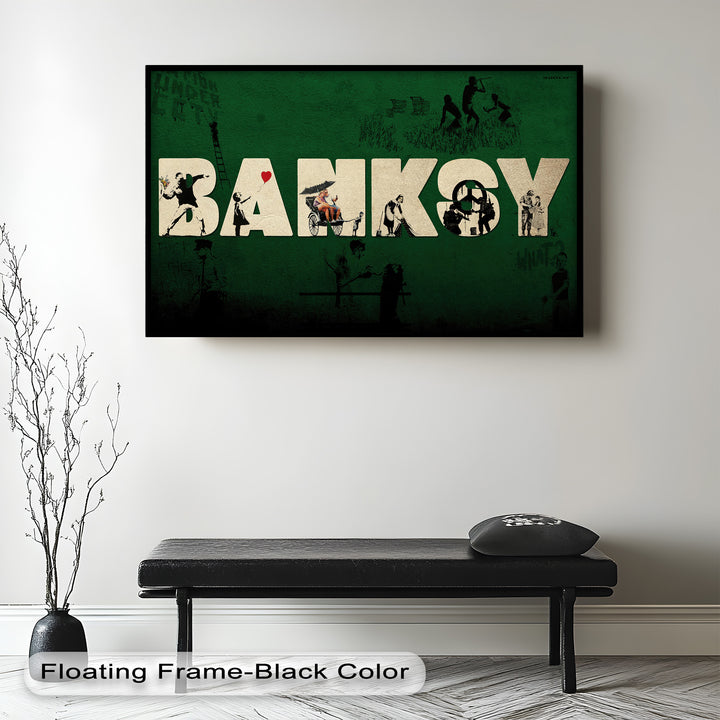 Urban Icons Collide – Banksy Tribute Oil Painting