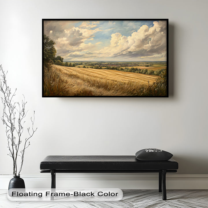 Golden Harvest View – Landscape Oil Paintings