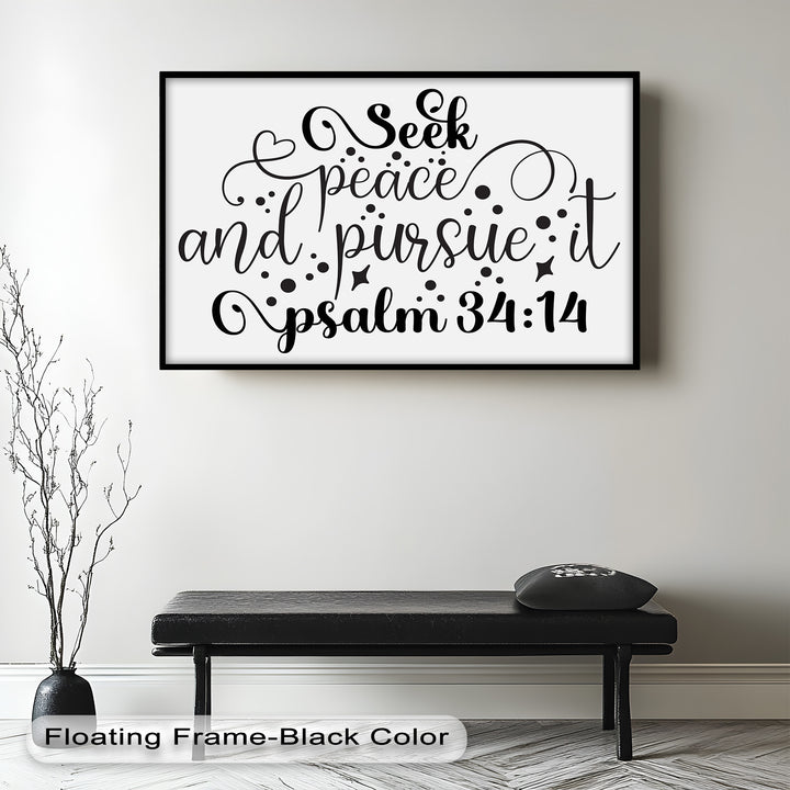 Seek Peace and Pursue It – Psalm 34:14 Bible Oil Paintings