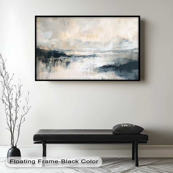 Abstract Landscape Reflection – Modern Serenity Oil Painting