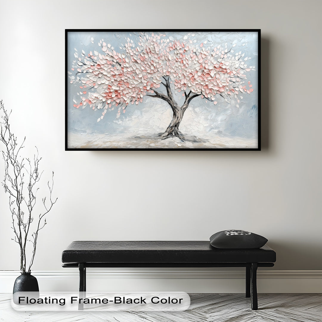 Blossoming Cherry Tree – Floral Oil Painting
