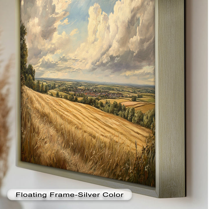 Golden Harvest View – Landscape Oil Paintings