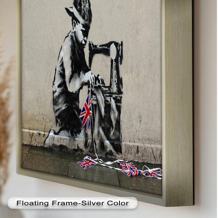 Stitched Allegiance – Banksy Oil Painting
