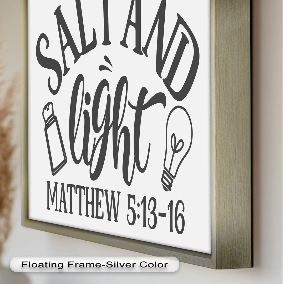 Salz und Licht – Ölgemälde christlicher Schrift
