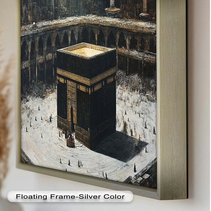 Kaaba Sacred Site Wall Art – Religious Oil Painting