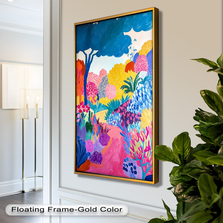 Dreamy Garden Path - Modern Oil Painting