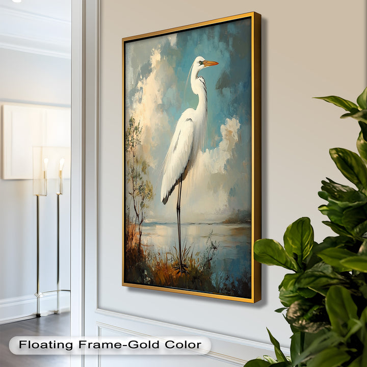 Grace of the Marshlands – Animal Oil Painting