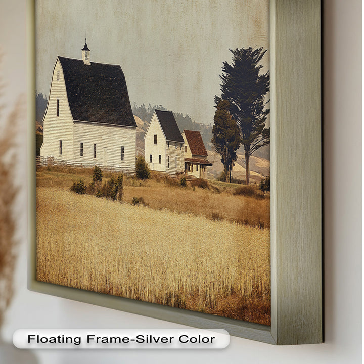 Farmhouse Landscape – Vintage Country Barn Oil Paintings