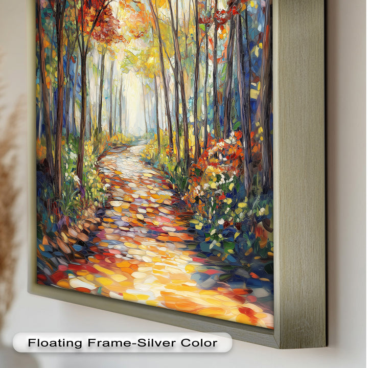 Forest Road to Somewhere – Expressive Oil Painting