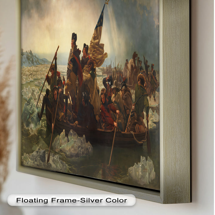 Washington's Crossing – Patriotisches Ölgemälde der Amerikanischen Revolution