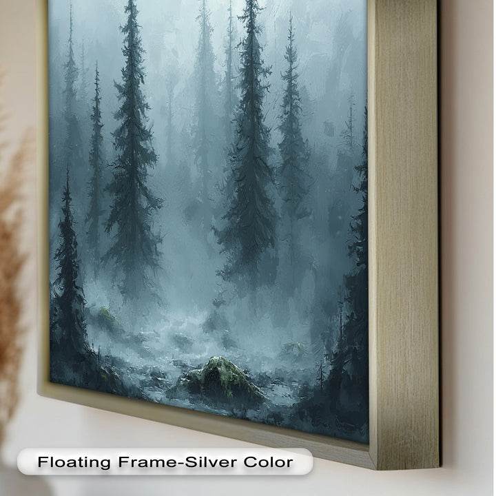 Misty Forest – Tranquil Nature Oil Painting