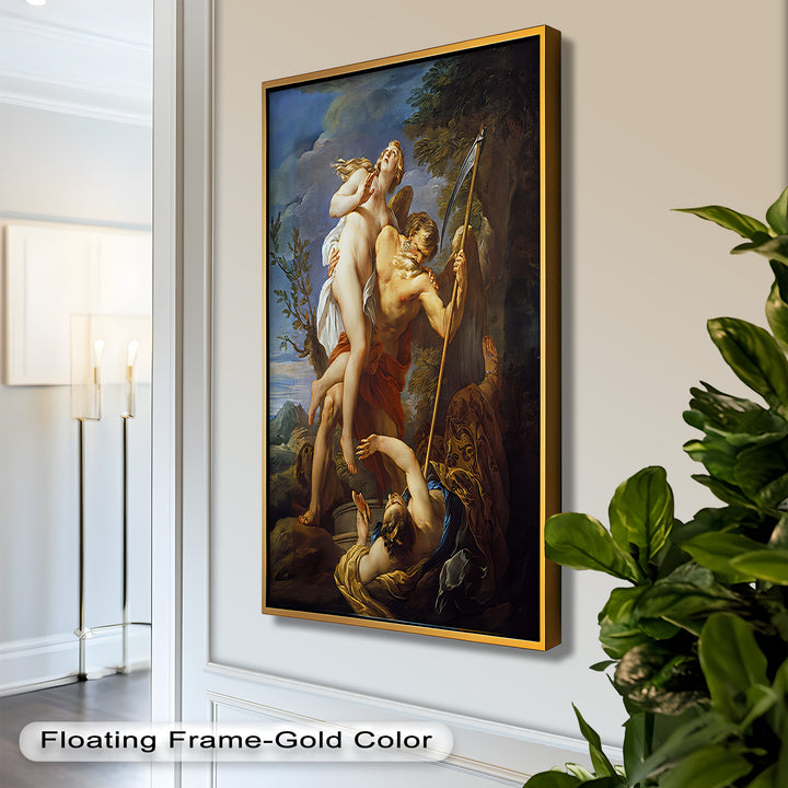 The Seizure of Beauty by Time – Mythological Renaissance Nude Oil Painting