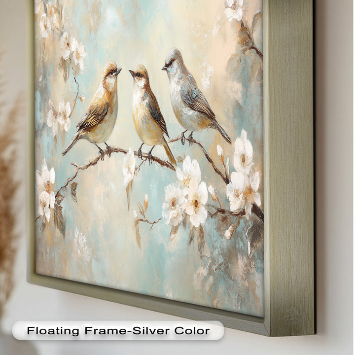 Springtime Songbirds – Animal Oil Painting