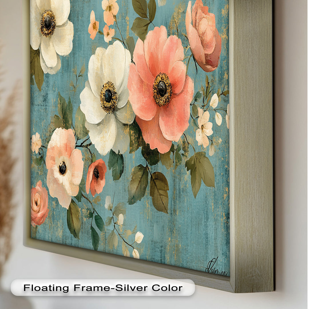 Vintage Bloom – Elegant Floral Oil Painting