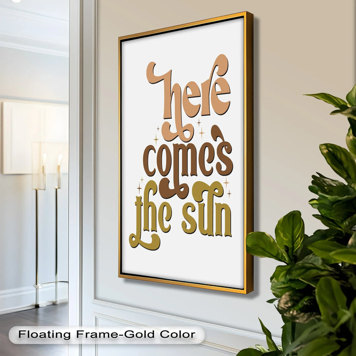 Here Comes the Sun – Positive Vibes Oil Painting - MyPhotoStation
