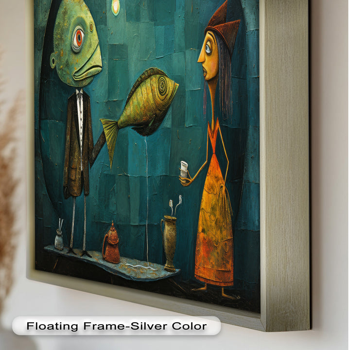 The Offering – Surreal Tea Exchange Picasso Oil Painting