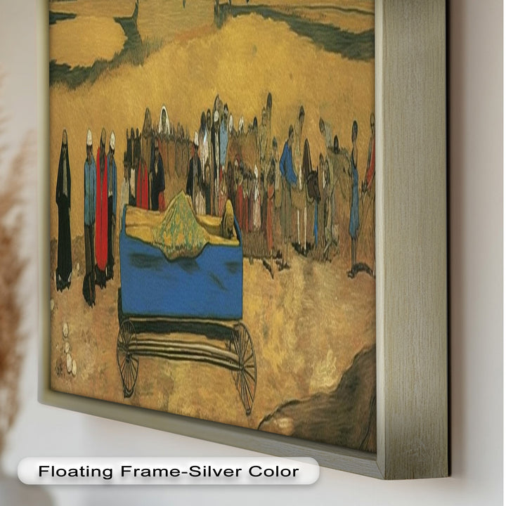 The Funeral Procession – Symbolic Historic Oil Painting