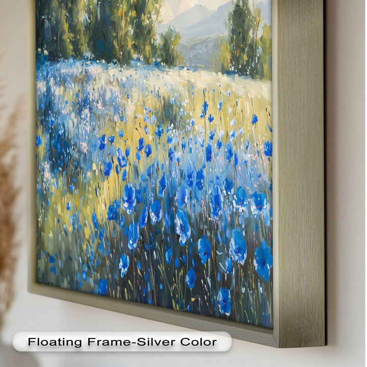Nature's Harmony: Sea & Bloom – Captivating Oil Painting