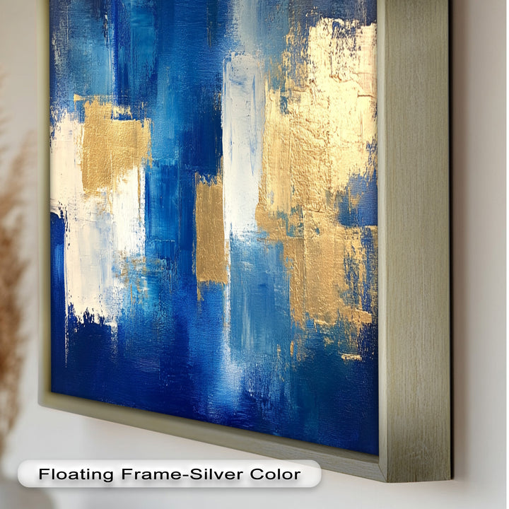 Blue Harmony Abstract – Modernes Ölgemälde
