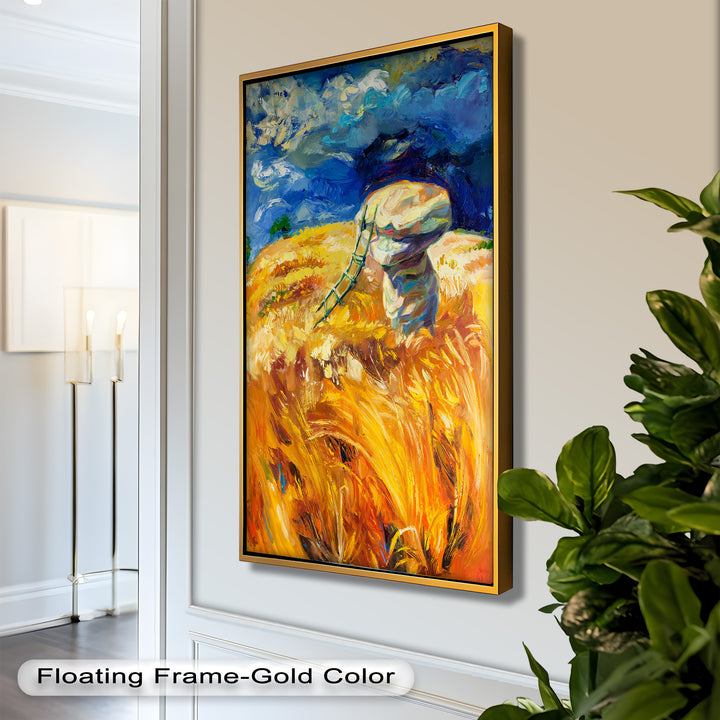 Golden Harvest – Impressionist Oil Painting