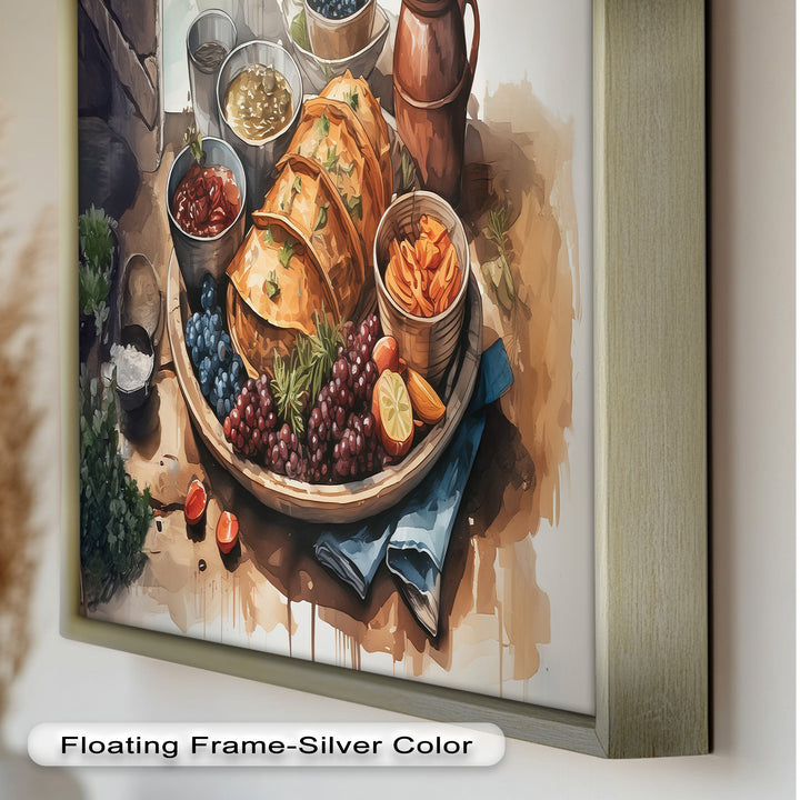 Frisch gebackenes Gebäck und Obststillleben - Food Painting
