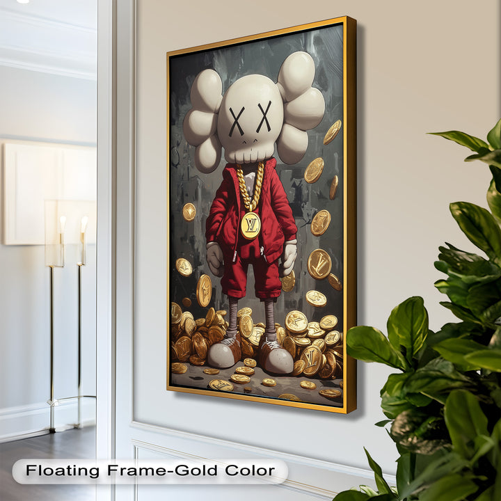 Luxury Drop – KAWS Companion Oil Painting