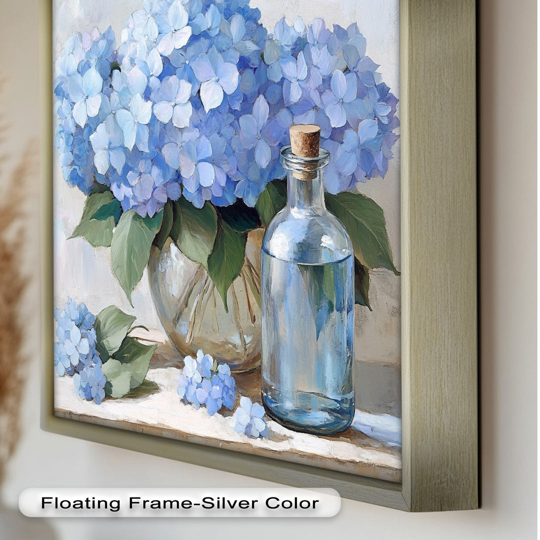 Blue Floral Still Life – Modern Oil Paintings