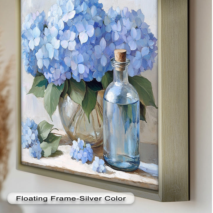 Blue Floral Still Life – Modern Oil Paintings