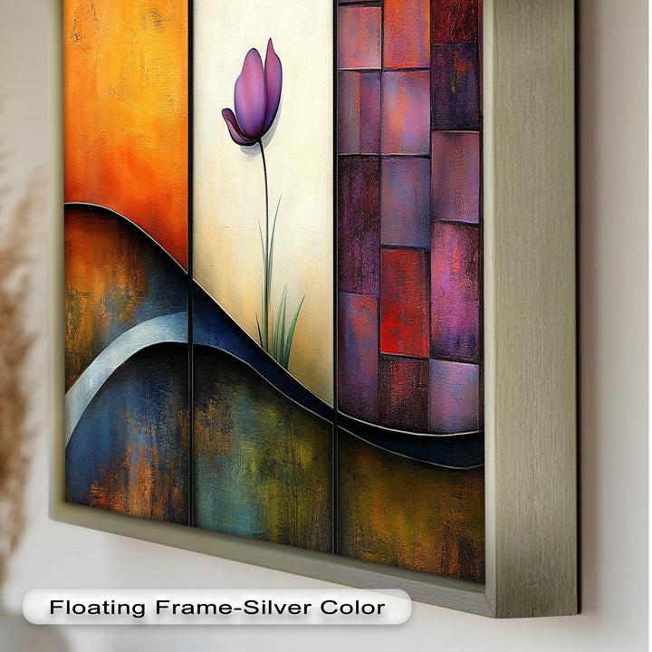 Tulip Dreams Abstract – Floral Modern Oil Painting