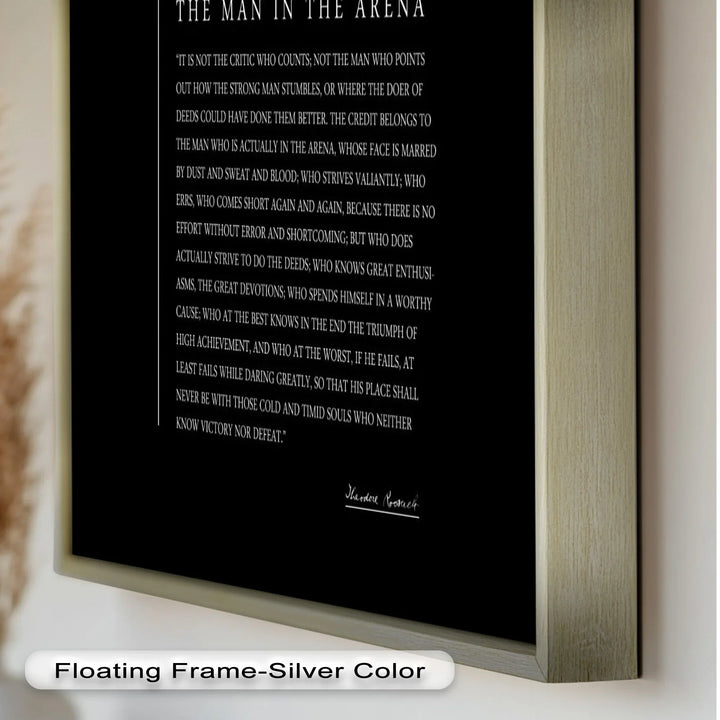 The Man in the Arena – Inspirational Quote Oil Painting - MyPhotoStation