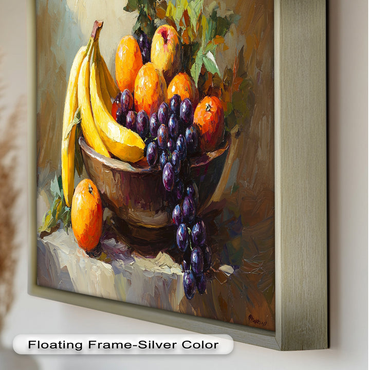 Banana & Grape Fruit Art – Kitchen Wall Oil Painting