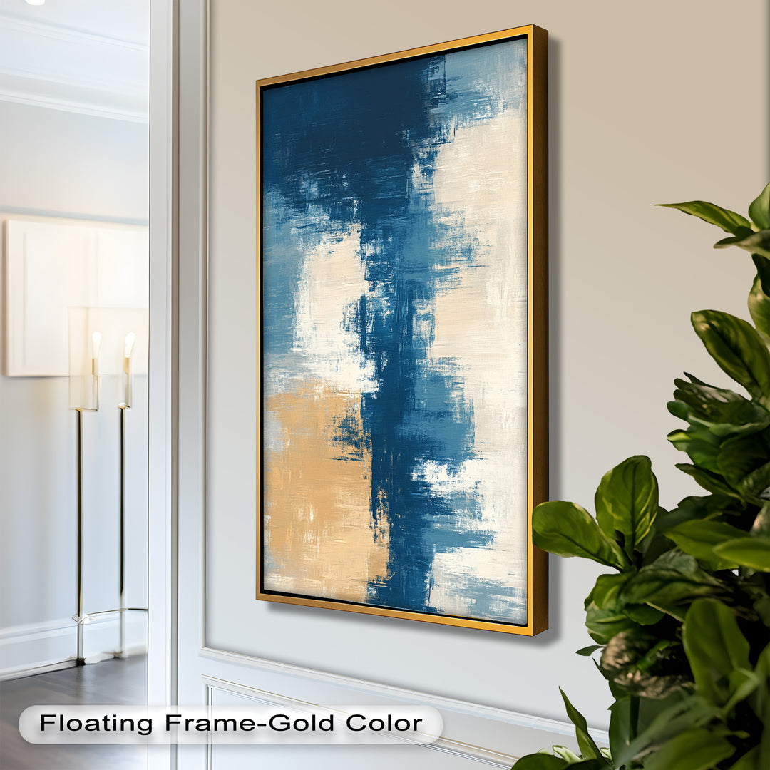Golden Shoreline – Modernes abstraktes Ölgemälde