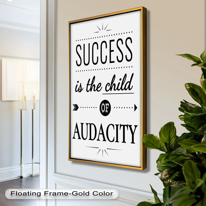 Success Is the Child of Audacity – Modern Oil Painting - MyPhotoStation