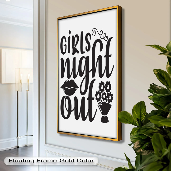 Girls Night Out – Typography Oil Painting - MyPhotoStation