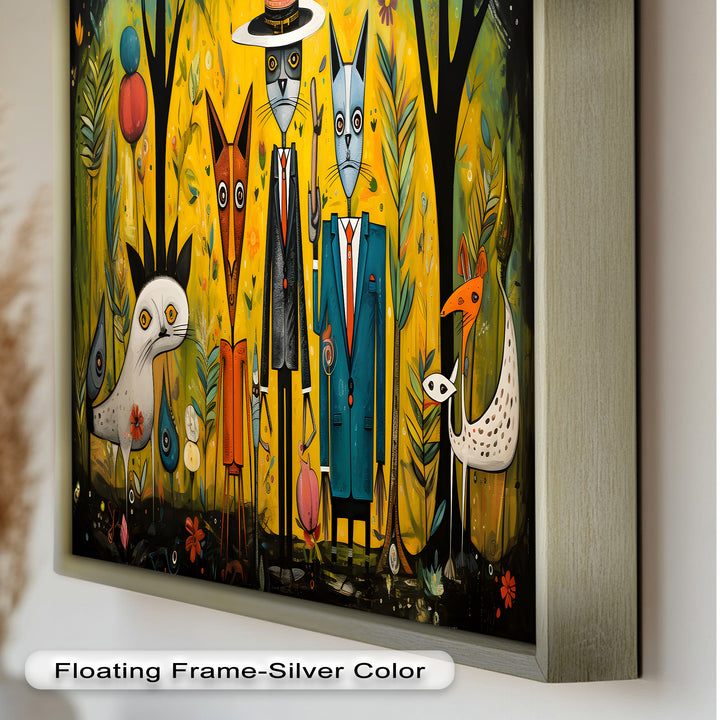 The Dandy Forest – Surreal Animal Portraits in Suits Picasso Oil Painting