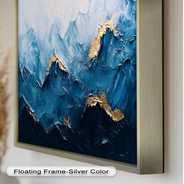Blue Ridge Art – Abstraktes Berg-Ölgemälde