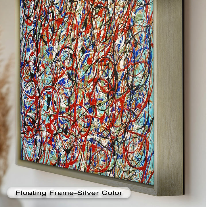 Energetic Abstract Expressionist Wall Art – Modern Oil Painting