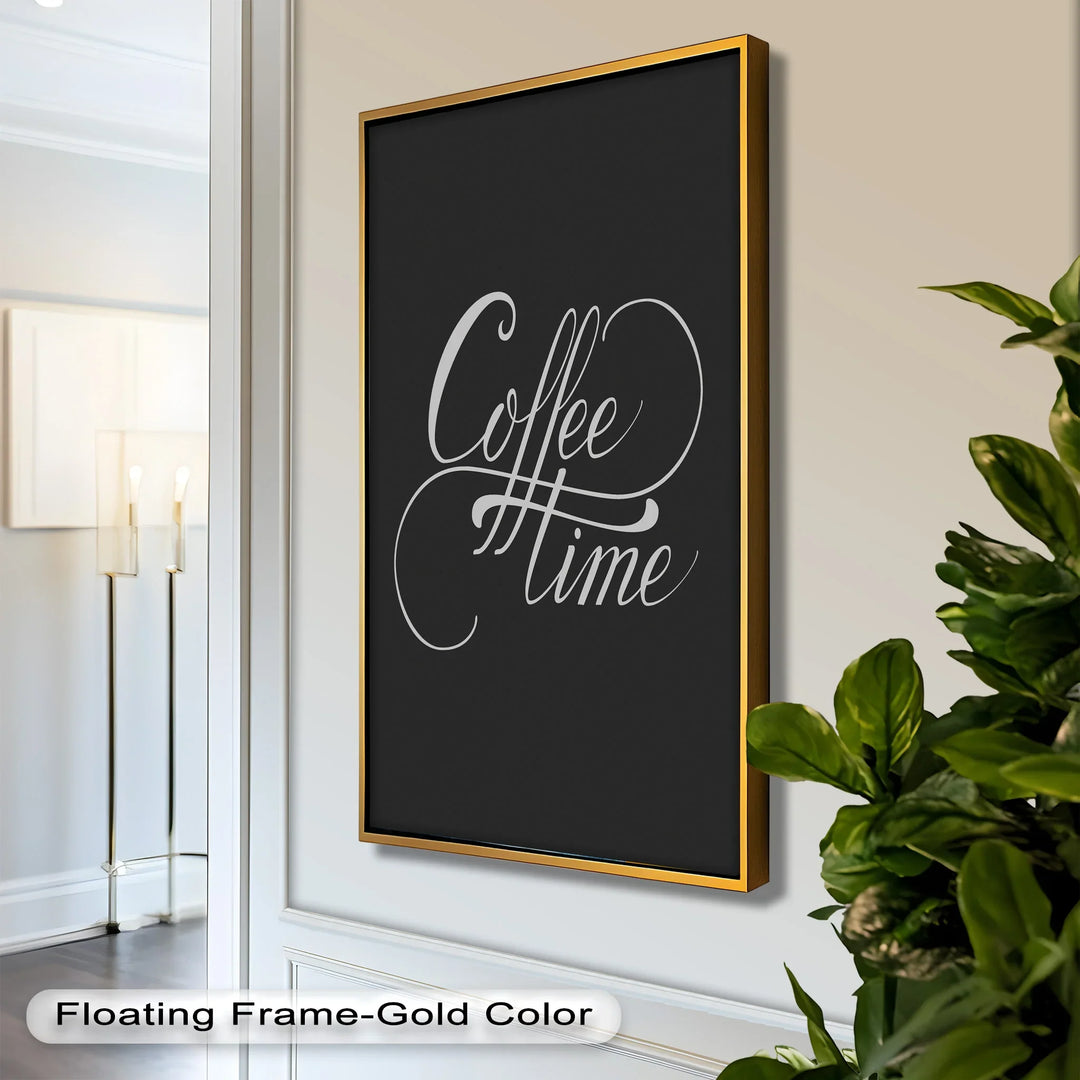 Coffee Time Script Art – Calligraphy Oil Painting - MyPhotoStation